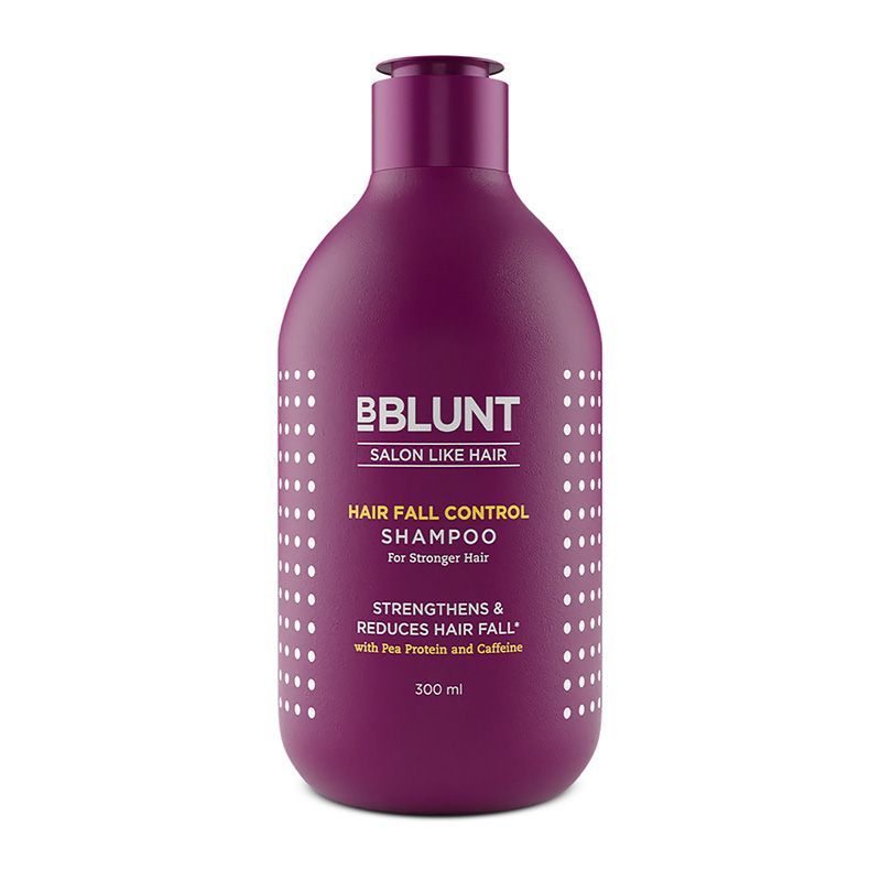 Bblunt Hair Fall Control Shampoo With Pea Protein & Caffeine For Stronger Hair (300Ml)