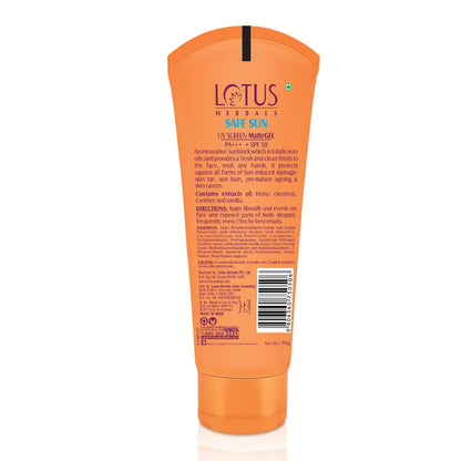Lotus Herbals Safe Sun MatteGEL Daily Sunscreen SPF 50