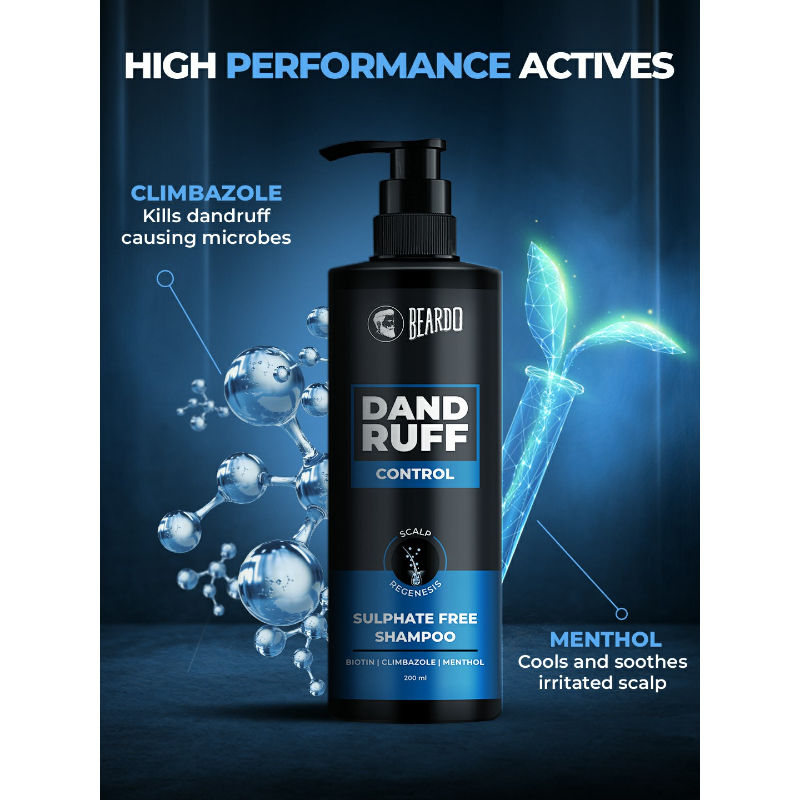 Beardo Dandruff Control Sulphate Free Shampoo (200ml)