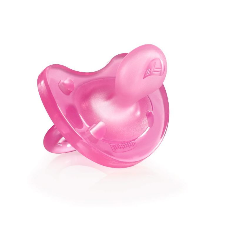 Chicco Physio Soft Silicone Soother (6-16M) - Pink