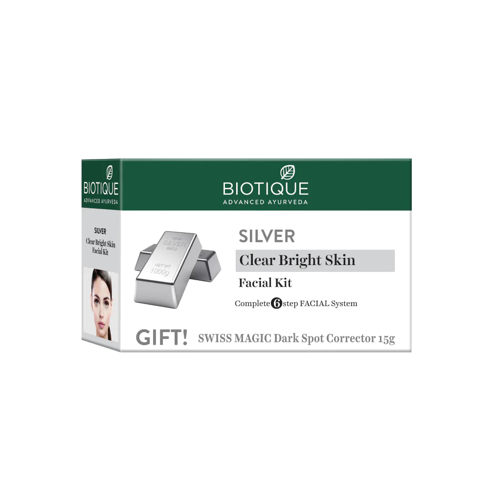 Biotique Silver Complete 6 Step Facial Kit (65gm)