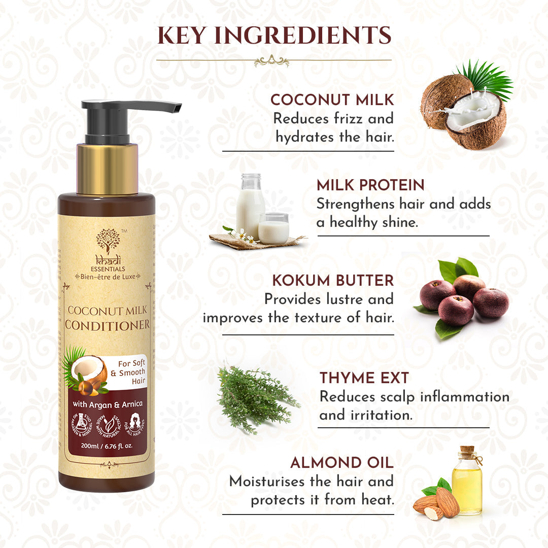 Khadi Essentials Coconut Milk Conditioner 200ml