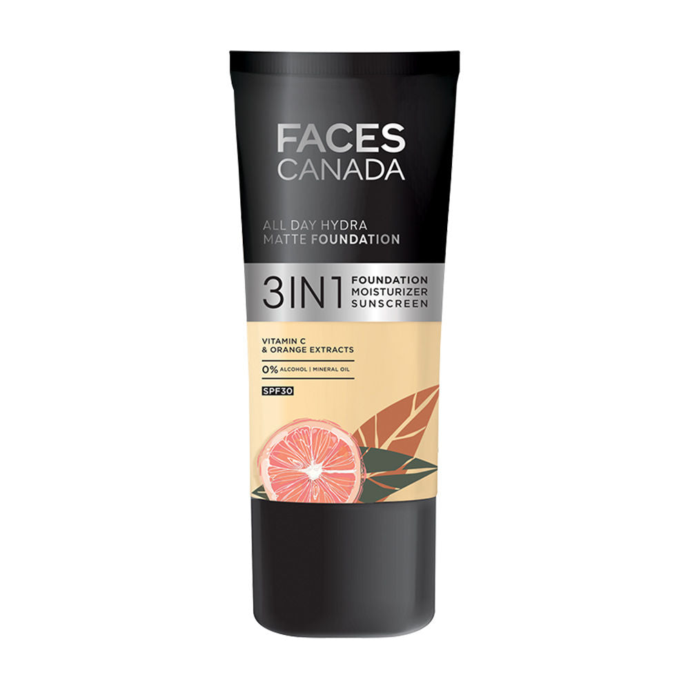 Faces Canada 3 In 1 All Day Hydra Matte Foundation  25 Ml-7