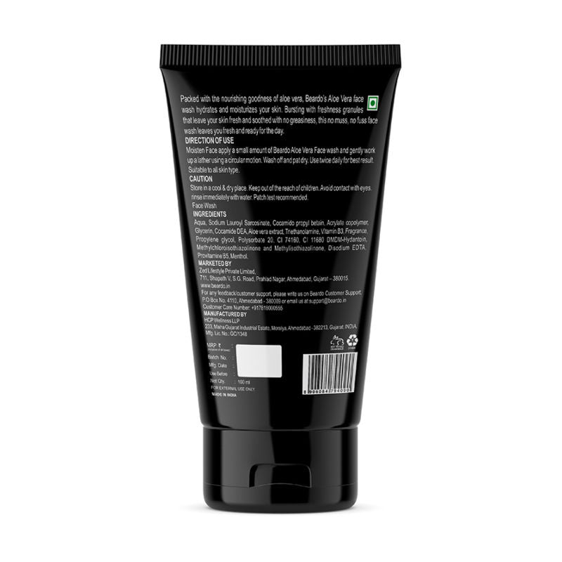 Beardo Aloevera Face Wash for Men (100ml)