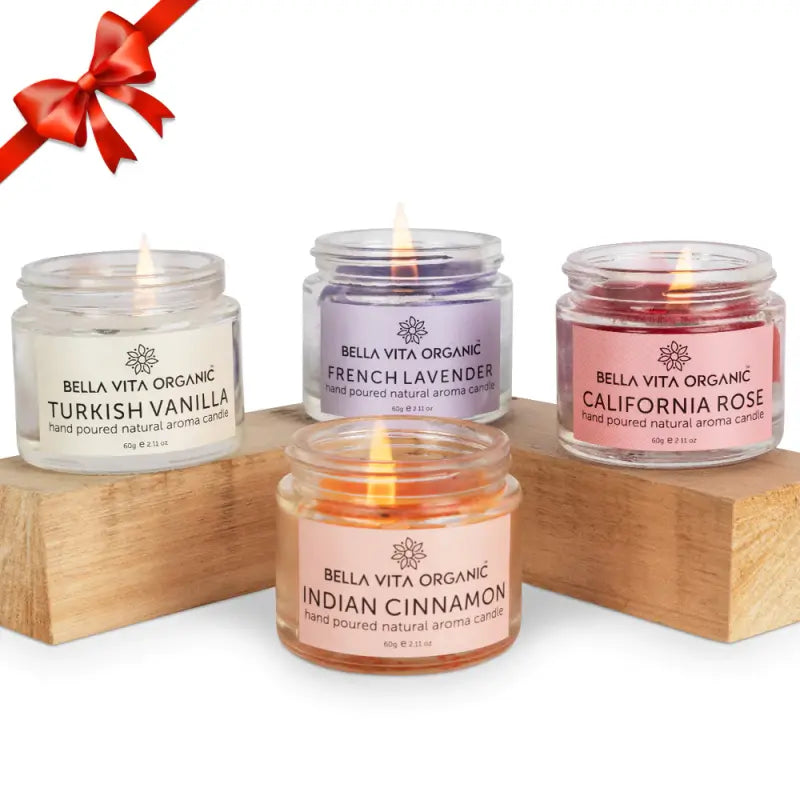 Bella Vita Aroma Scented Candles - Set Of 4 (60Gm Each)