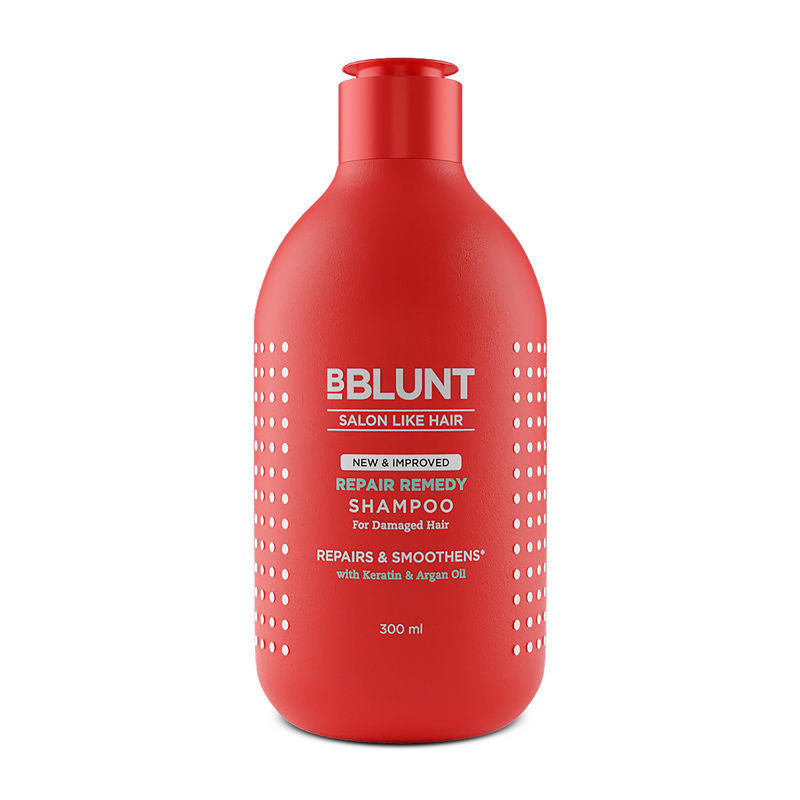 Bblunt Repair Remedy Shampoo With Keratin & Argan Oil (300Ml)