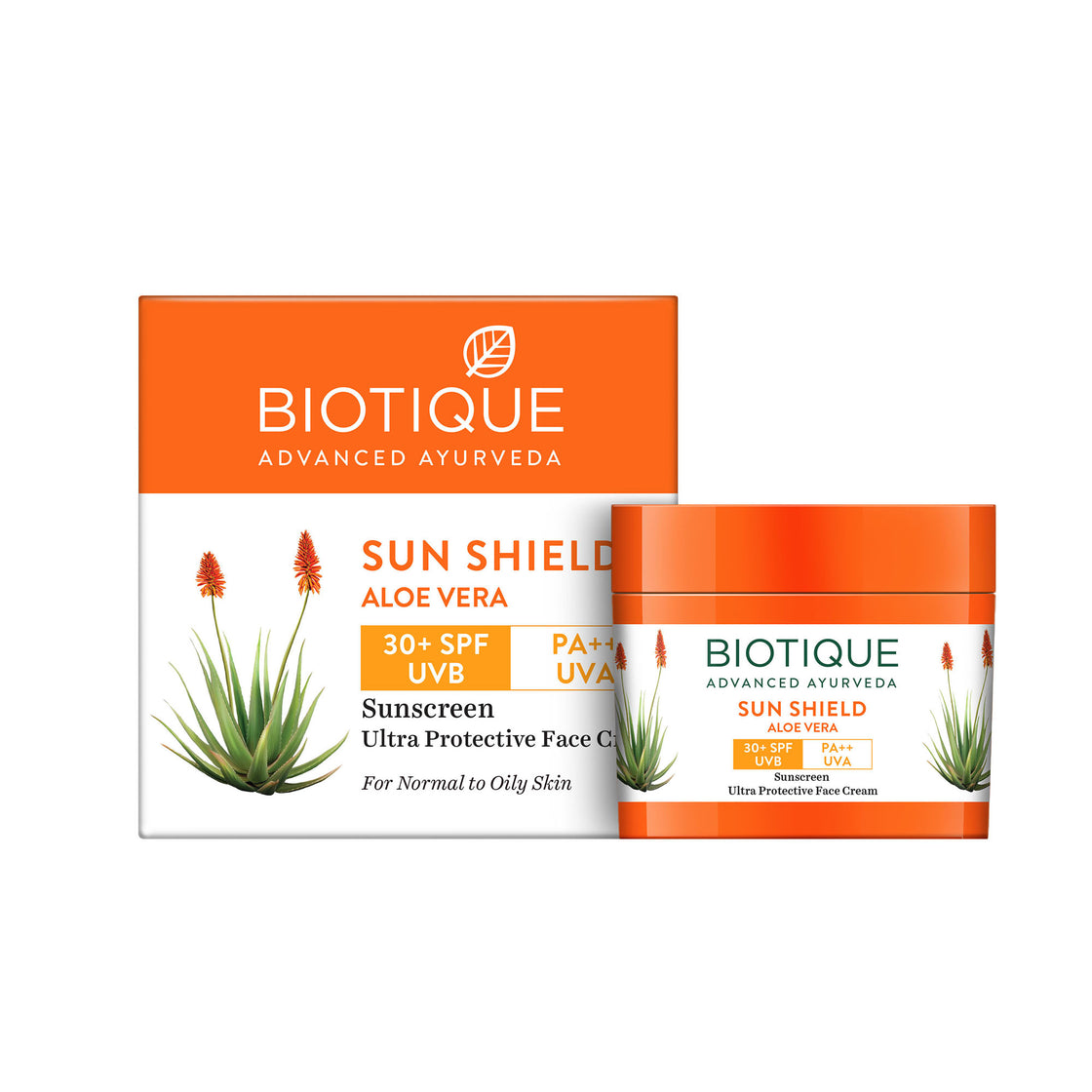 Biotique Bio Aloe Vera Spf 30+ Uva/Uvb Sunscreen Ultra Protective Face Cream (50Gm)