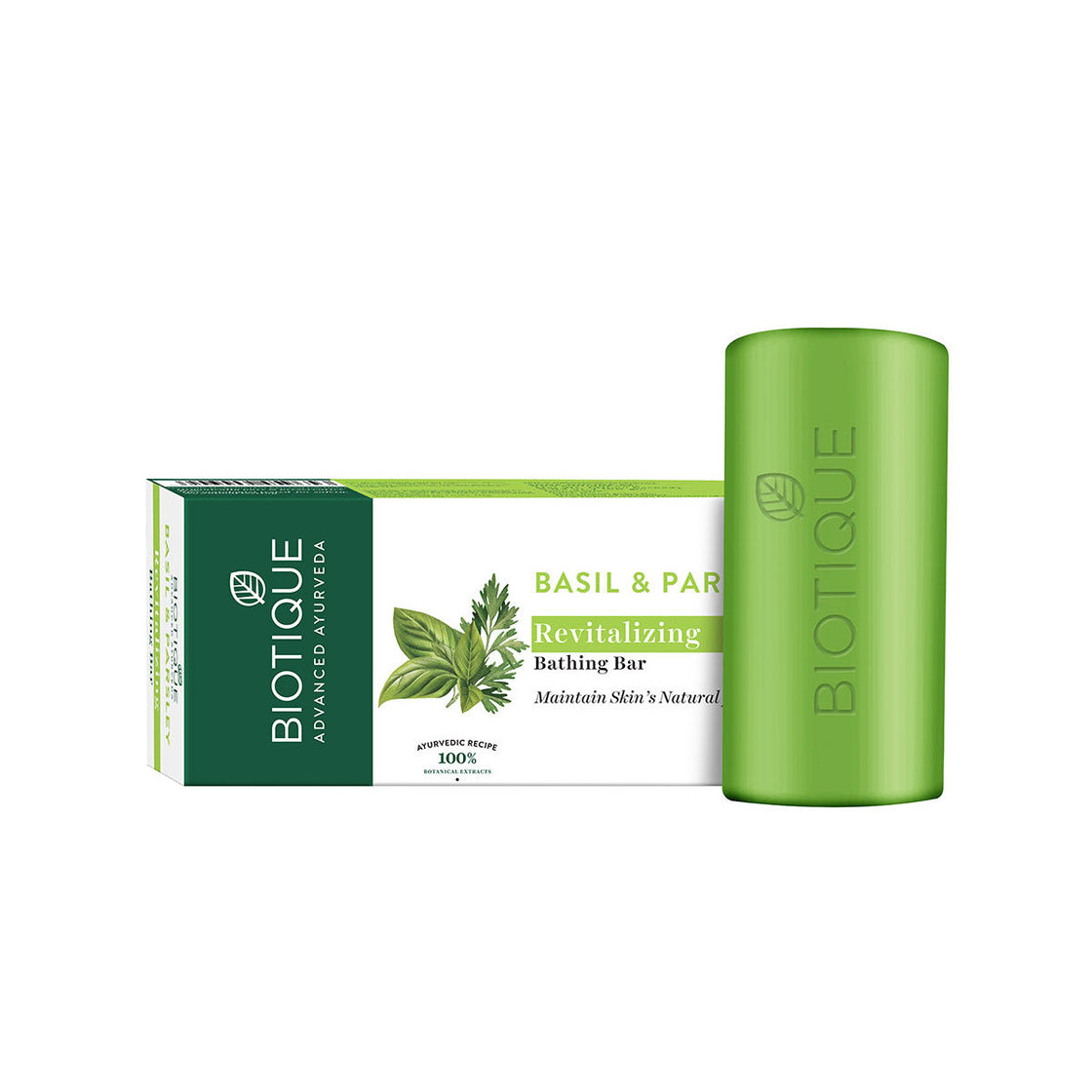 Biotique Bio Basil And Parsley Revitalizing Bathing Bar (150Gm)