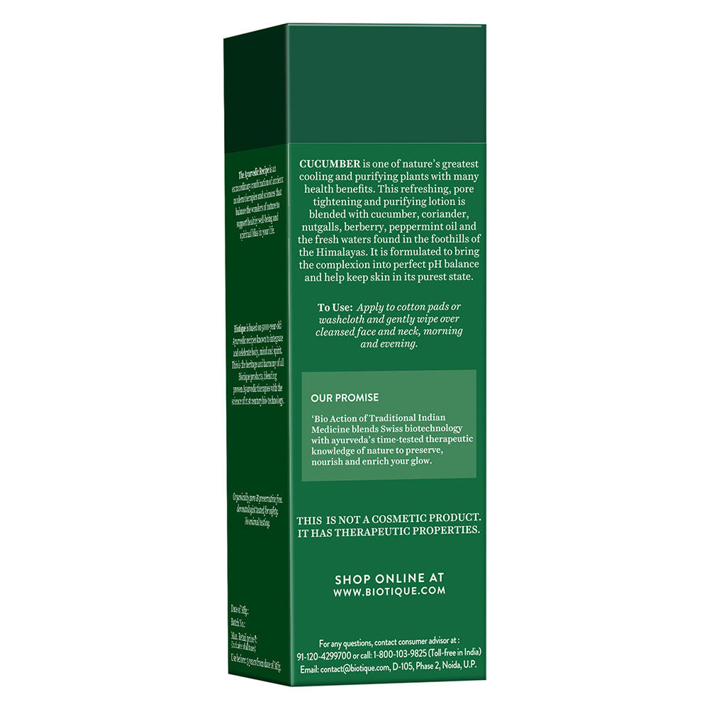 Biotique Bio Cucumber Pore Tightening Toner With Himalayan Waters (120Ml)-4