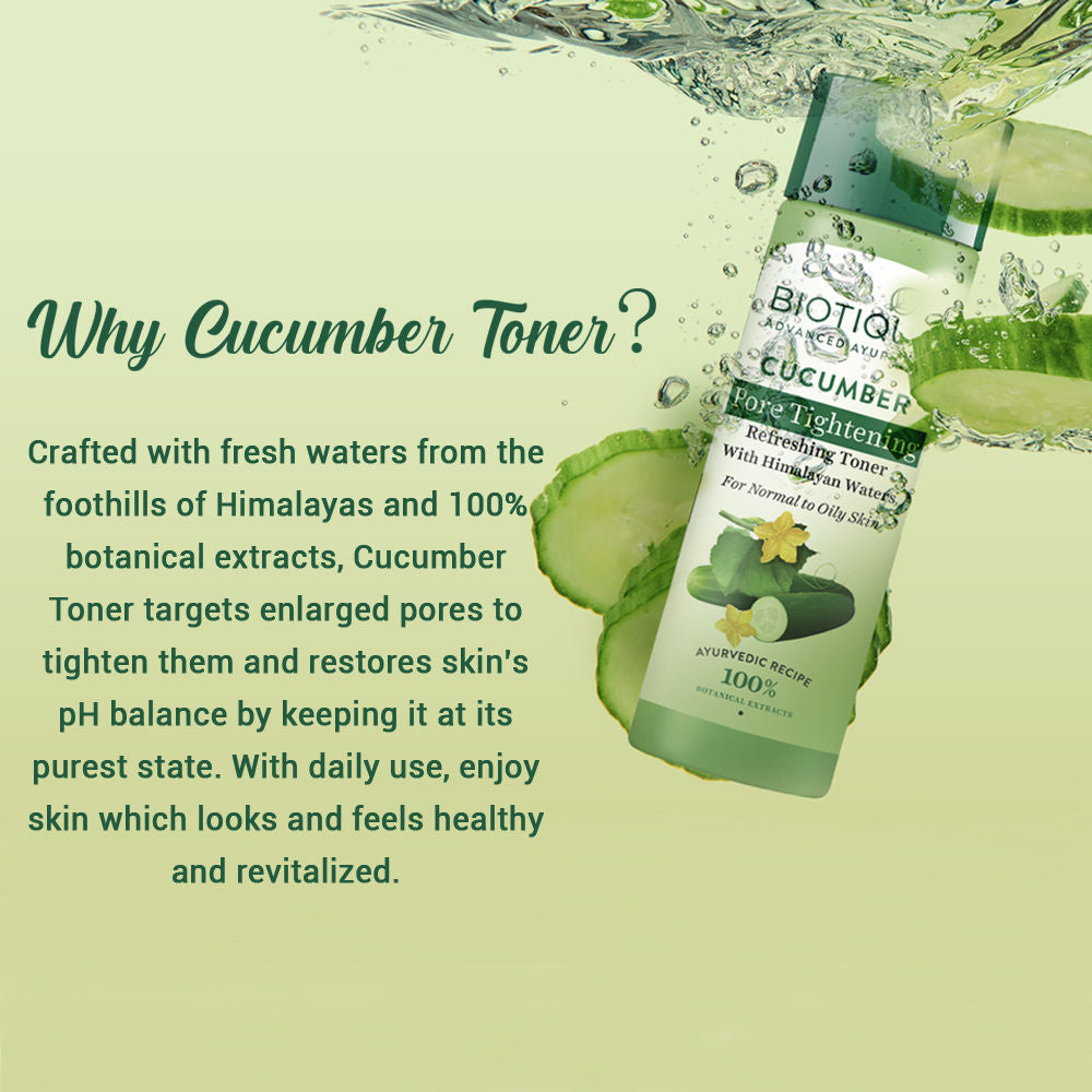 Biotique Bio Cucumber Pore Tightening Toner With Himalayan Waters (120Ml)-7