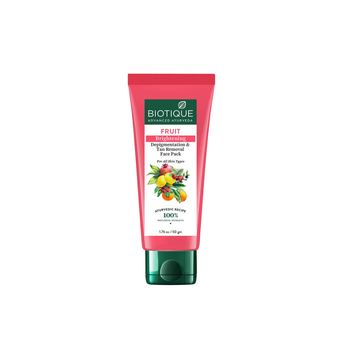 Biotique Bio Fruit Brightening & Depigmentation Tan Removal Face Pack (50Gm)