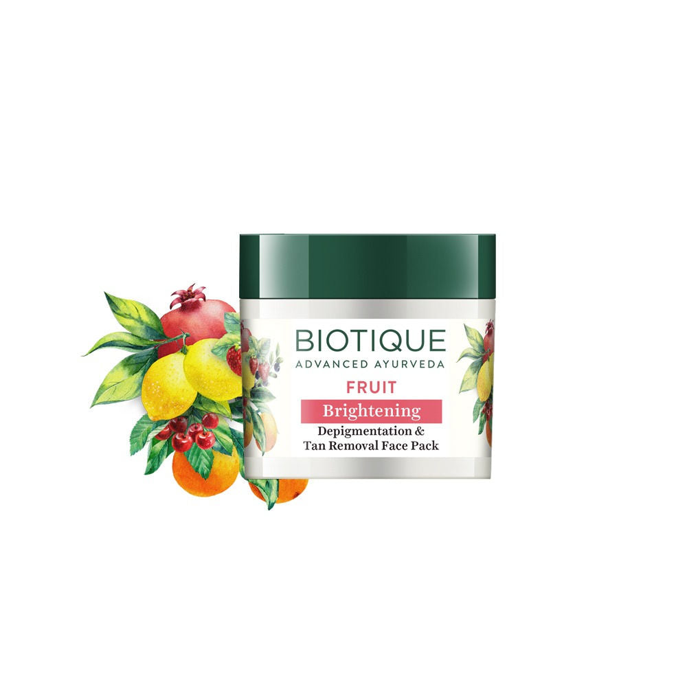 Biotique Bio Fruit Brightening- Depigmentation & Tan Removal Face Pack (75Gm)