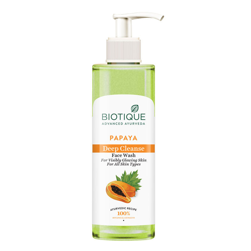 Biotique Bio Papaya Visivly Flawless Face Wash For All Skin Types (200Ml)