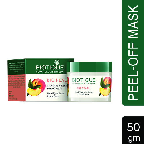 Biotique Bio Peach Clarifying & Refining Peel - Off Mask (50Gm)