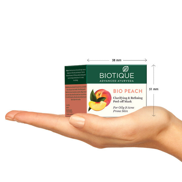 Biotique Bio Peach Clarifying & Refining Peel - Off Mask (50Gm)-2