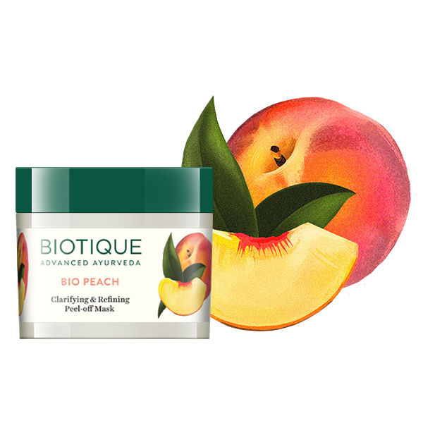 Biotique Bio Peach Clarifying & Refining Peel - Off Mask (50Gm)-3