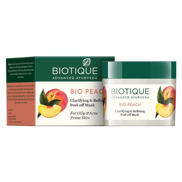 Biotique Bio Peach Clarifying & Refining Peel - Off Mask (50Gm)-7