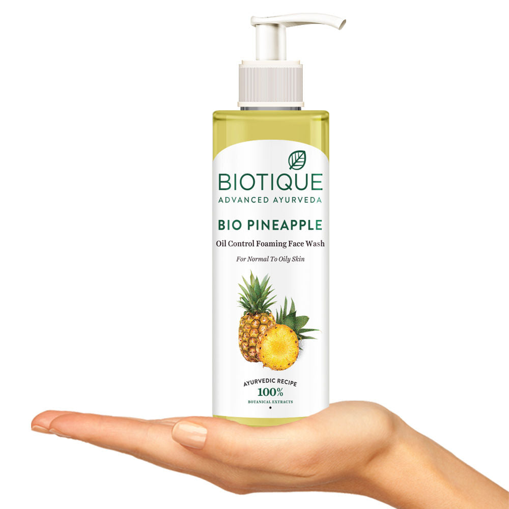 Biotique Bio Pineapple Oil Control Foaming Face Wash (200Ml)-3
