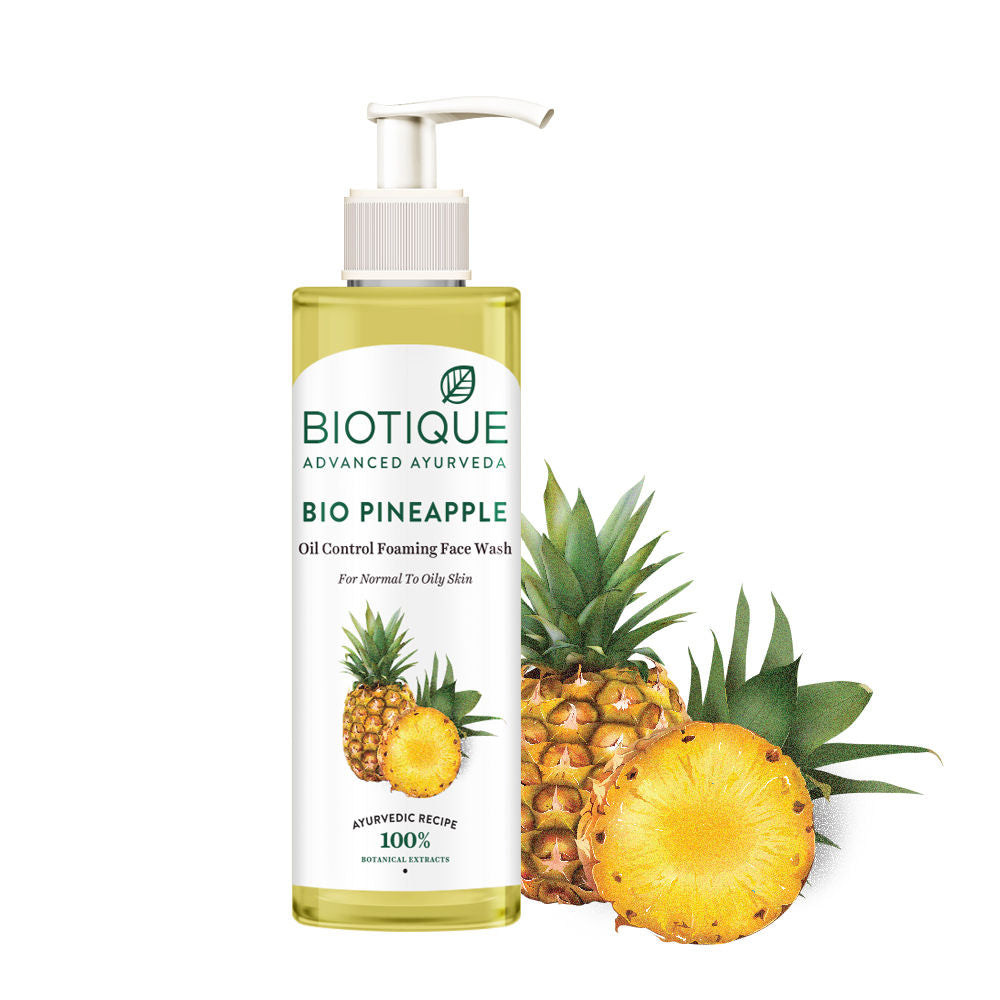 Biotique Bio Pineapple Oil Control Foaming Face Wash (200Ml)-4