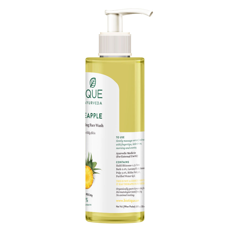 Biotique Bio Pineapple Oil Control Foaming Face Wash (200Ml)-5
