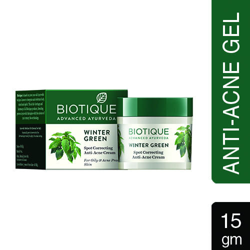 Biotique Bio Winter Green Spot Correcting Anti Acne Cream (15Gm)