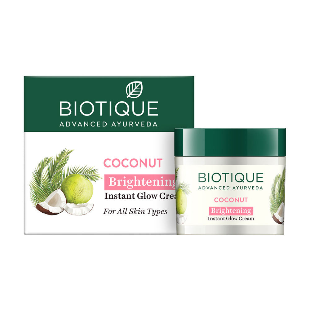 Biotique Coconut Brightening Instant Glow Cream (50Gm)-2