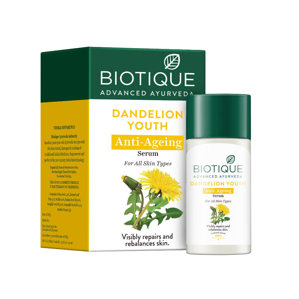 Biotique Dandelion Youth Anti-Ageing Serum (40Ml)-5
