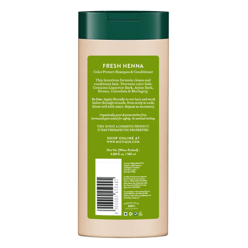 Biotique Fresh Henna Colour Protect Shampoo & Conditioner (180Ml)-2