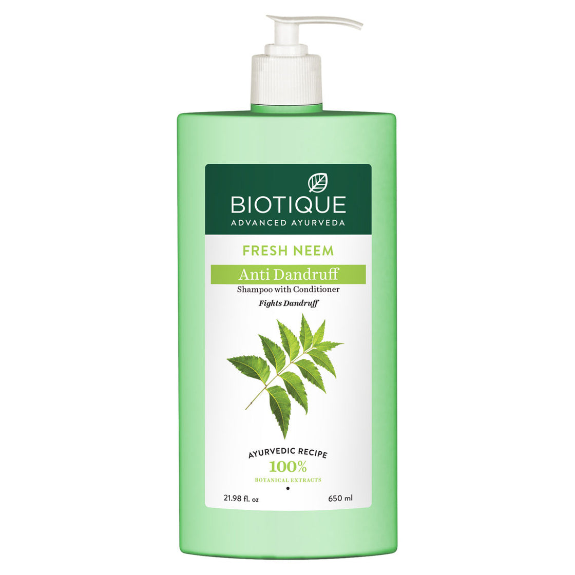 Biotique Fresh Neem Anti-Dandruff Shampoo & Conditioner (650Ml)