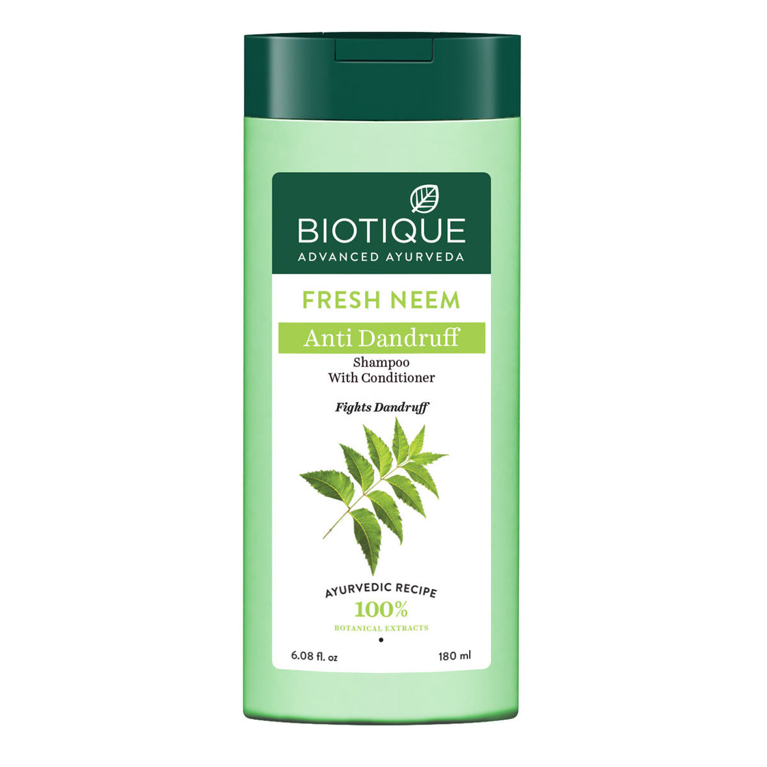 Biotique Fresh Neem Anti-Dandruff Shampoo With Conditioner (180Ml)