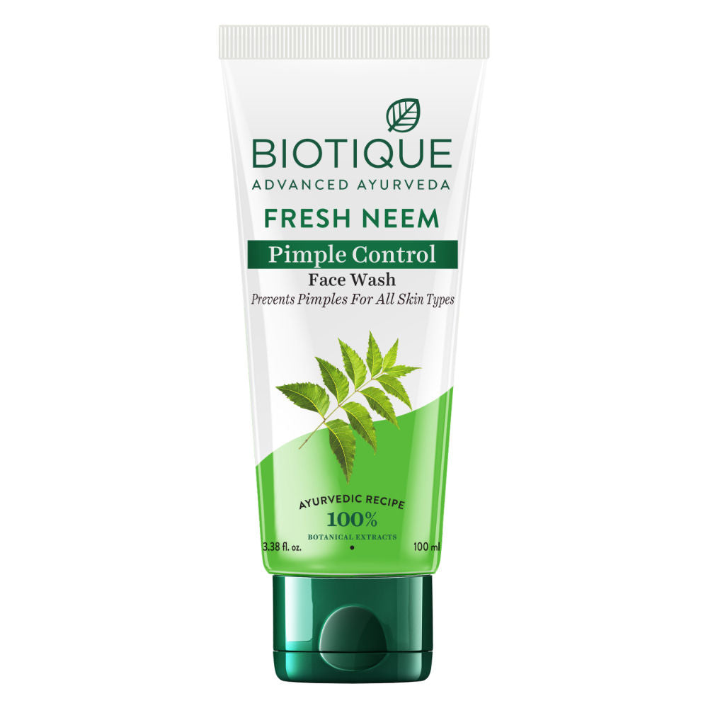 Biotique Fresh Neem Purifying Face Wash Prevents Pimples For All Skin Types (Pimple Control) (100Ml)-2