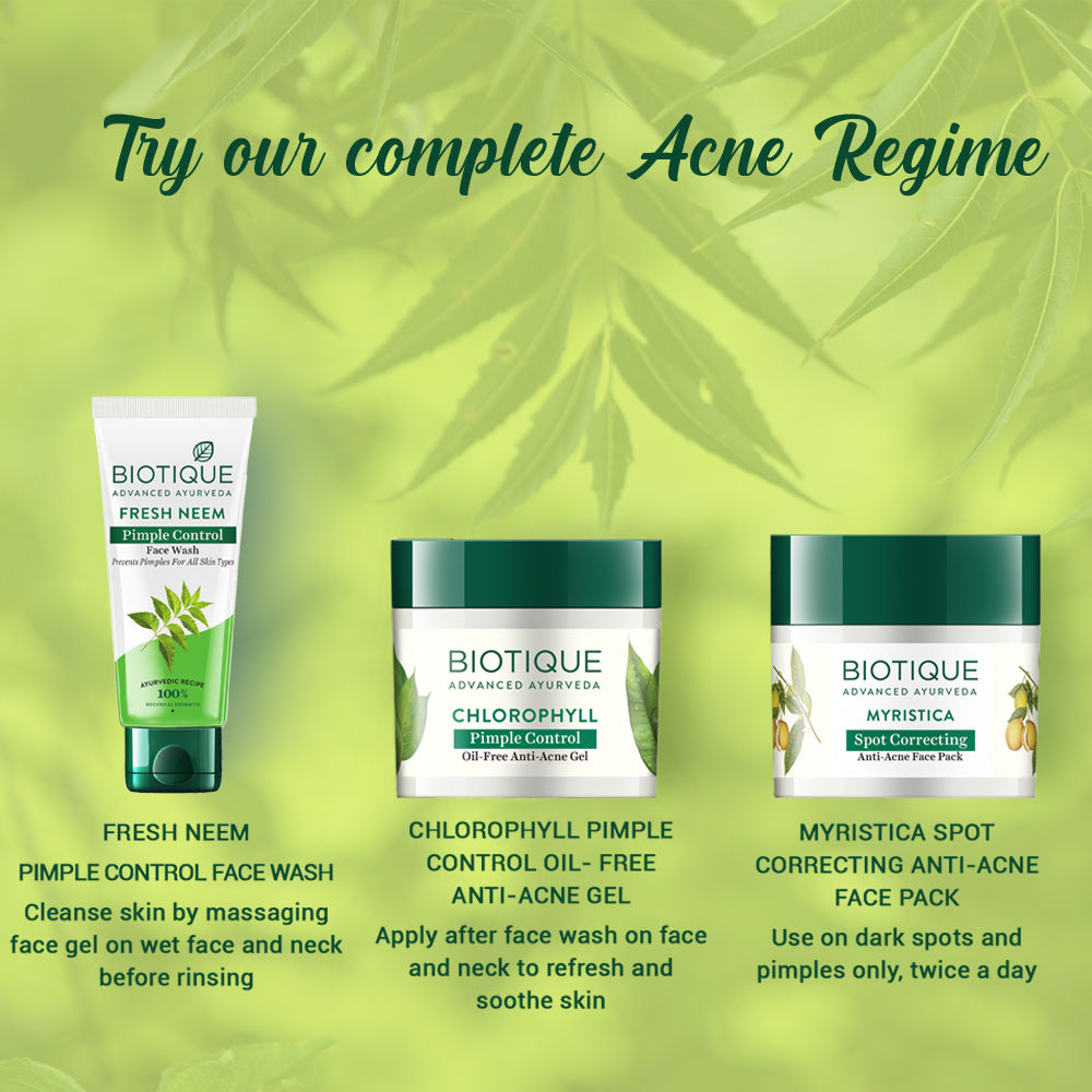 Biotique Fresh Neem Purifying Face Wash Prevents Pimples For All Skin Types (Pimple Control) (100Ml)-3