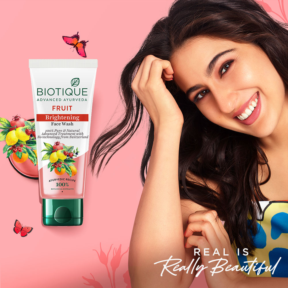 Biotique Fruit Brightening Face Wash 100% Pure & Natural (50Ml)-3