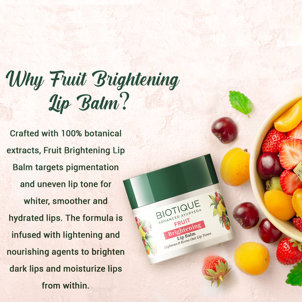 Biotique Fruit Brightening Lip Balm (12Gm)-5
