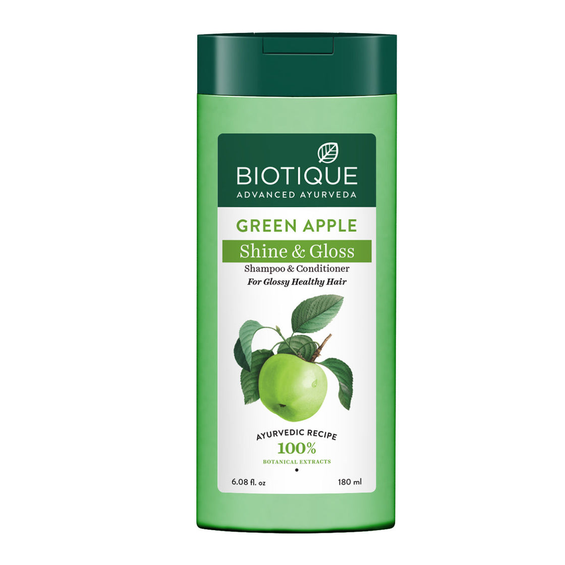 Biotique Green Apple Shine & Gloss Shampoo & Conditioner (180Ml)