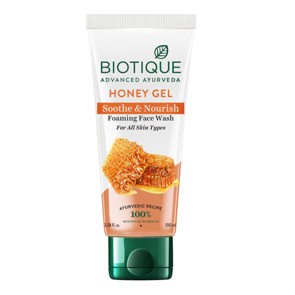 Biotique Honey Gel Soothe & Nourish Foaming Face Wash (100Ml)-2