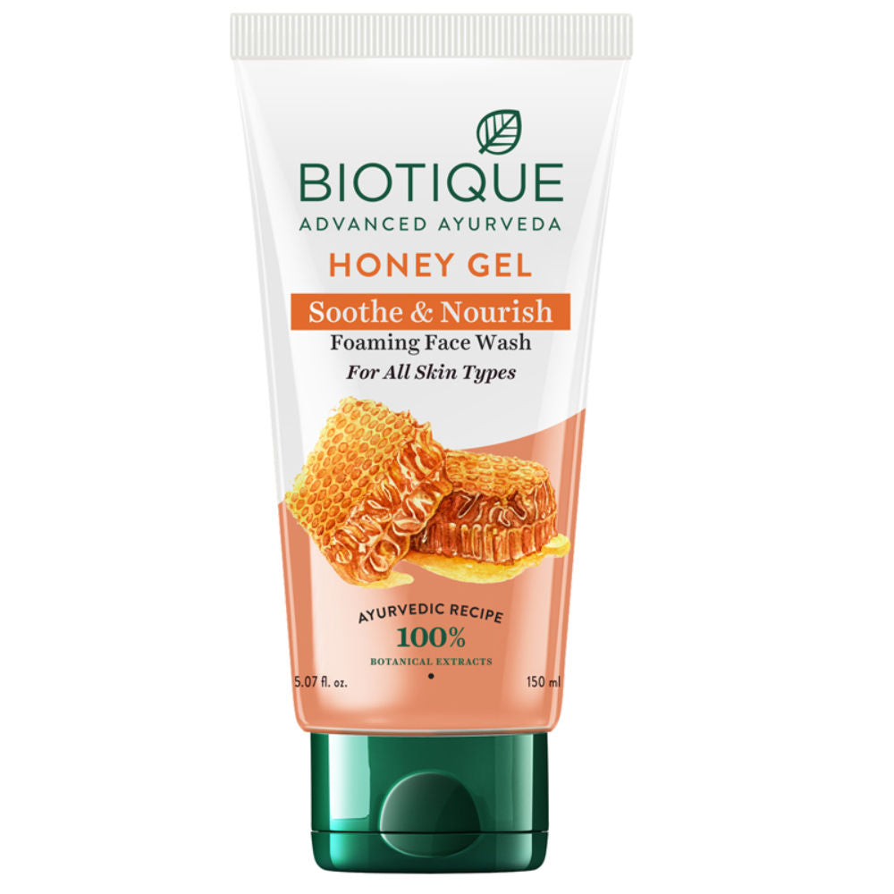 Biotique Honey Gel Soothe & Nourish Foaming Face Wash (150Ml)-2