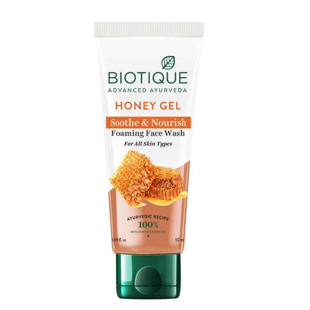 Biotique Honey Gel Soothe & Nourish Foaming Face Wash (50Ml)-2