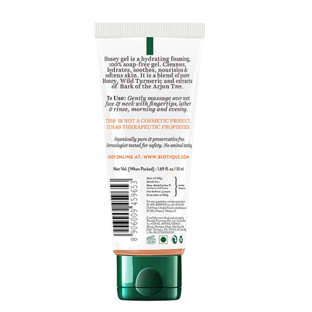 Biotique Honey Gel Soothe & Nourish Foaming Face Wash (50Ml)-4