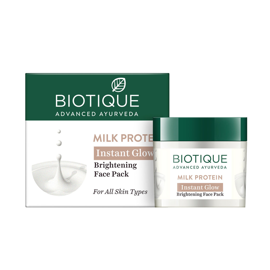 Biotique Milk Protein Instant Glow Brightening Face Pack (50Gm)