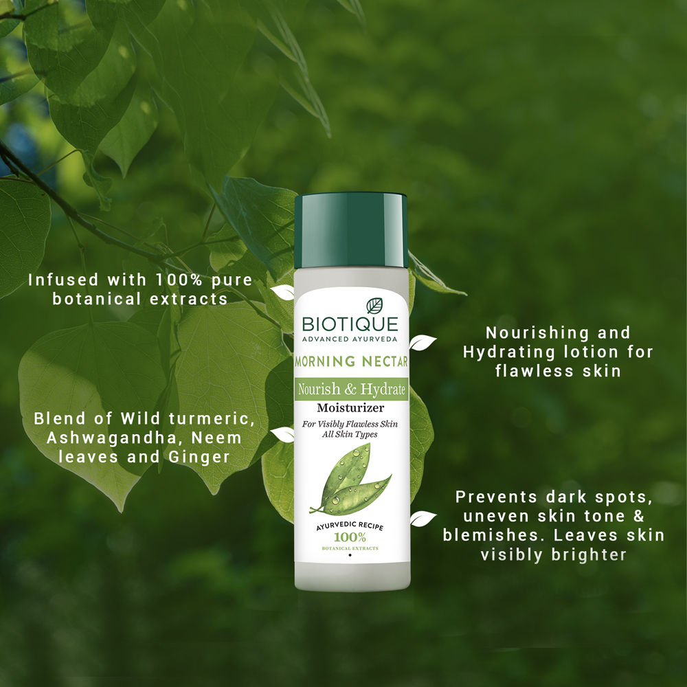 Biotique Morning Nectar Nourish & Hydrate Moisturizer (120Ml)-4