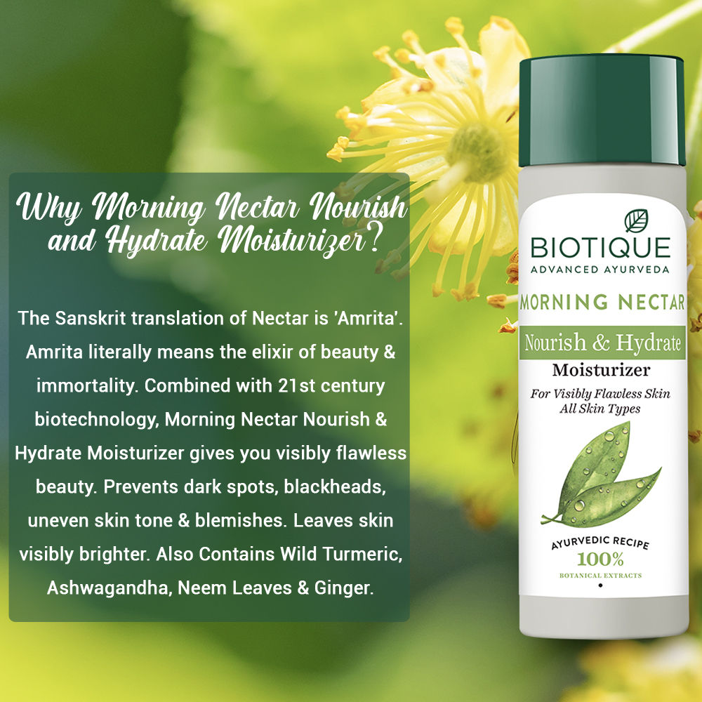 Biotique Morning Nectar Nourish & Hydrate Moisturizer (120Ml)-6