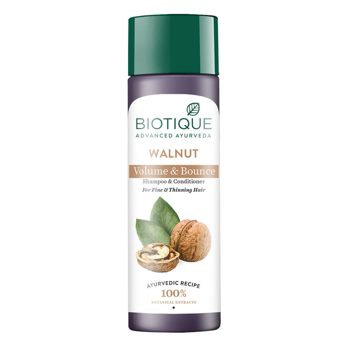 Biotique Walnut Volume & Bounce Shampoo & Conditioner (120Ml)-2