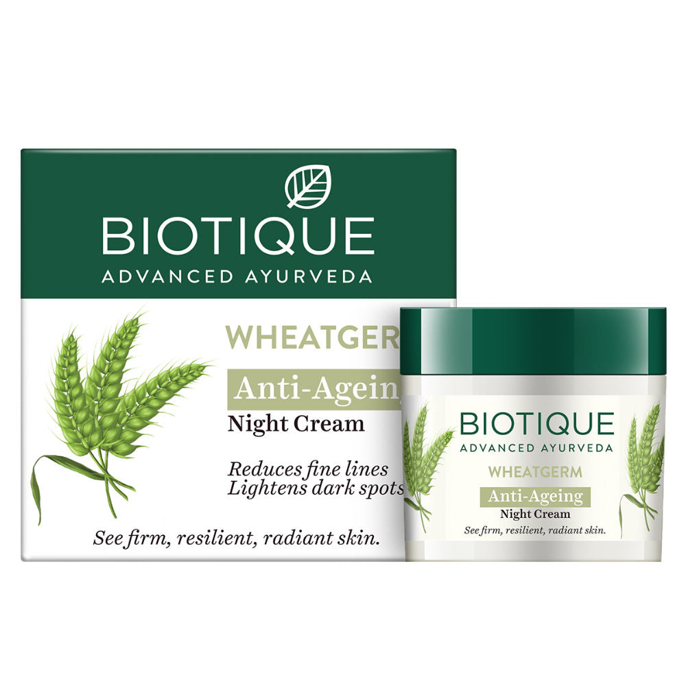 Biotique Wheatgerm Anti-Ageing Night Cream (50Gm)-2