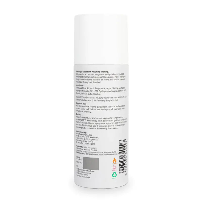 Bella Vita Ceo Woman Body Parfum No Gas Deodorant, 150Ml-3