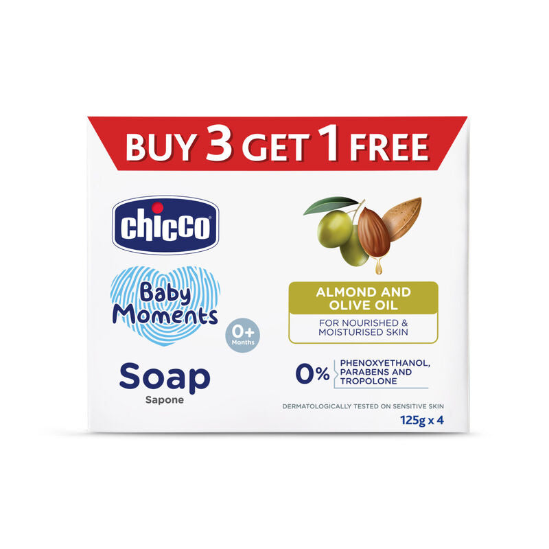 Chicco Baby Soap (125G) Buy 3 Get 1 Free