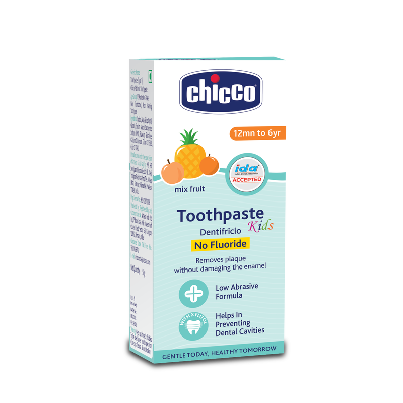 Chicco Tooth Paste Mix Fruit No Fluoride (1Y-6Y) (50G)