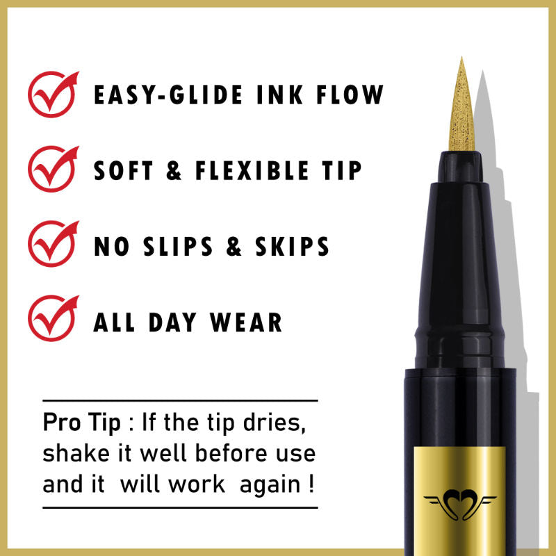 Daily Life Forever52 Glitz Waterproof Eyeliner - Gold (0.6Gm)-3