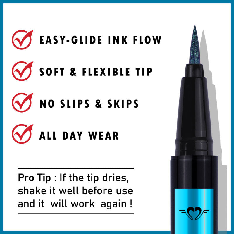 Daily Life Forever52 Glitz Waterproof Eyeliner - Turquoise (0.6Gm)-2