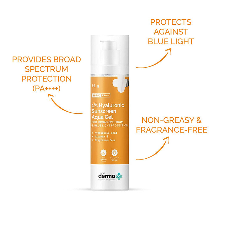 The Derma Co 1% Hyaluronic Sunscreen Aqua Gel With Spf 50 Pa++++ For Broad Spectrum (50 G)-8